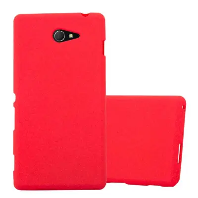 Cadorabo Case, združljiv s Sonyjem v Frost Red - Zaščitni pokrov iz fleksibilnega silikona TPU