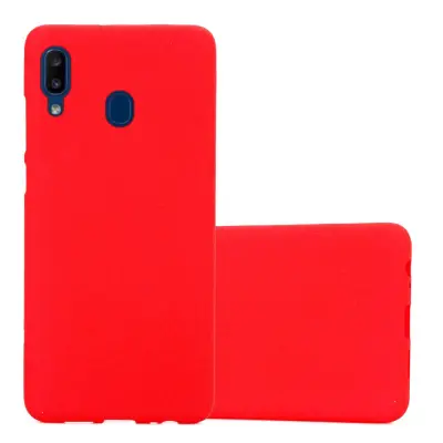 CADORABO Ohišje, združljiv s Samsungom v Frost Red - Zaščitni pokrov iz fleksibilnega silikona TPU