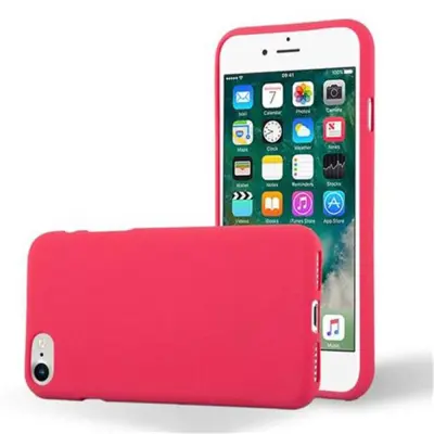 CADORABO Ohišje, združljiv z Apple v Frost Red - Zaščitni pokrov iz fleksibilnega silikona TPU