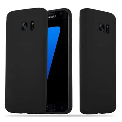 CADORABO Ohišje, združljiv s Samsungom v Candy Black - Zaščitni pokrov, narejen iz fleksibilnega silikona TPU