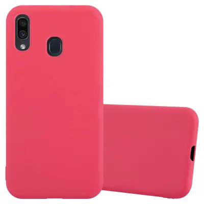 Cadorabo Case, združljiv s Samsungom v Candy Red - Zaščitni pokrov iz fleksibilnega silikona TPU