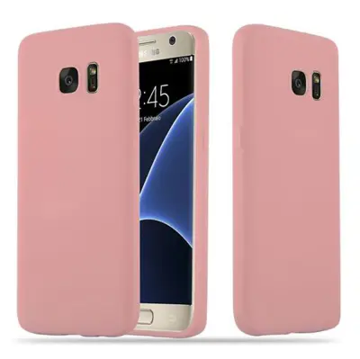 Cadorabo Case, združljiv s Samsungom v Candy Pink - Zaščitni pokrov iz fleksibilnega silikona TPU