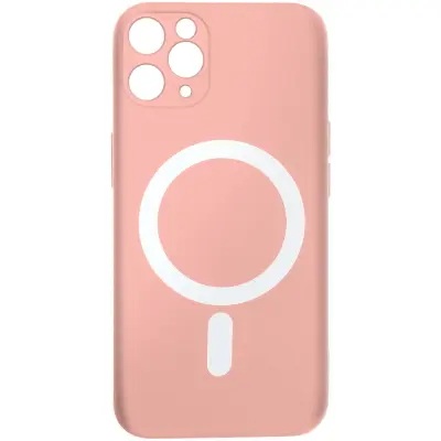 Ovitek MagSafe za iPhone 11 Pro Soft Touch Mate Raised Edges roza