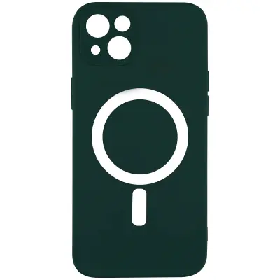 Ovitek MagSafe za iPhone 14 Plus Soft Touch Mate Raised Edges zelena