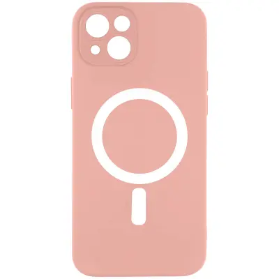 Ovitek MagSafe za iPhone 14 Plus Soft Touch Mate Raised Edges roza