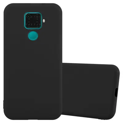 CADORABO Ohišje, združljiv s Huawei v Candy Black - Zaščitni pokrov, narejen iz fleksibilnega silikona TPU