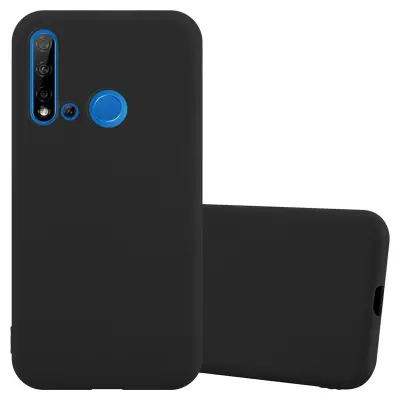 CADORABO Ohišje, združljiv s Huawei v Candy Black - Zaščitni pokrov, narejen iz fleksibilnega silikona TPU