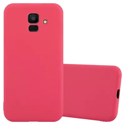 Cadorabo Case, združljiv s Samsungom v Candy Red - Zaščitni pokrov iz fleksibilnega silikona TPU