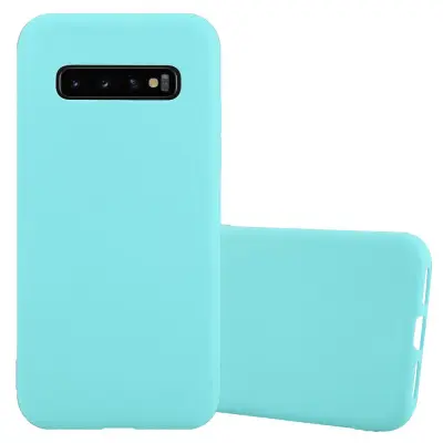 CADORABO Ohišje, združljiv s Samsungom v Candy Blue - Zaščitni pokrov iz fleksibilnega silikona TPU