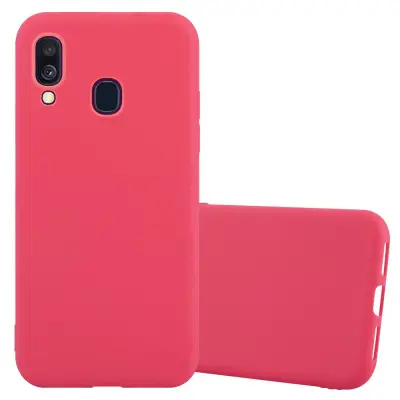 Cadorabo Case, združljiv s Samsungom v Candy Red - Zaščitni pokrov iz fleksibilnega silikona TPU