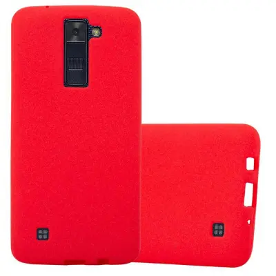 CADORABO Ohišje, združljiv z LG v Frost Red - Zaščitni pokrov iz fleksibilnega silikona TPU