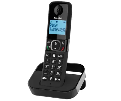 ALCATEL F860 Črni telefon