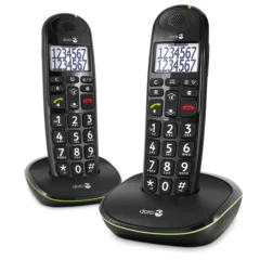 Fiksni telefon Doro Phone Easy 110 2 Black Wireless