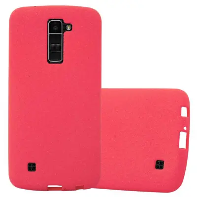 CADORABO Ohišje, združljiv z LG v Frost Red - Zaščitni pokrov iz fleksibilnega silikona TPU