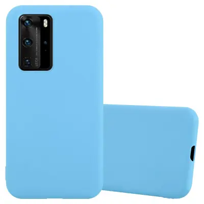Cadorabo Case, združljiv s Huawei v Candy Blue - Zaščitni pokrov, narejen iz fleksibilnega silikona TPU
