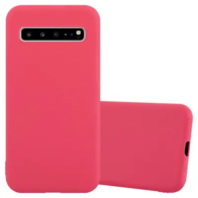 Cadorabo Case, združljiv s Samsungom v Candy Red - Zaščitni pokrov iz fleksibilnega silikona TPU