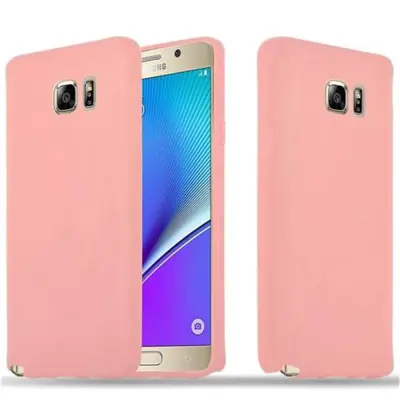 Cadorabo Case, združljiv s Samsungom v Candy Pink - Zaščitni pokrov iz fleksibilnega silikona TPU