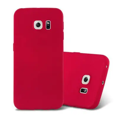 CADORABO Ohišje, združljiv s Samsungom v Frost Red - Zaščitni pokrov iz fleksibilnega silikona TPU