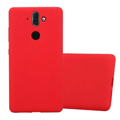 Cadorabo Case, združljiv z Nokia v Frost Red - Zaščitni pokrov, narejen iz fleksibilnega silikona TPU