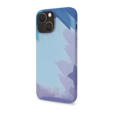 Celly Cover Watercolor iPhone 13 Azul