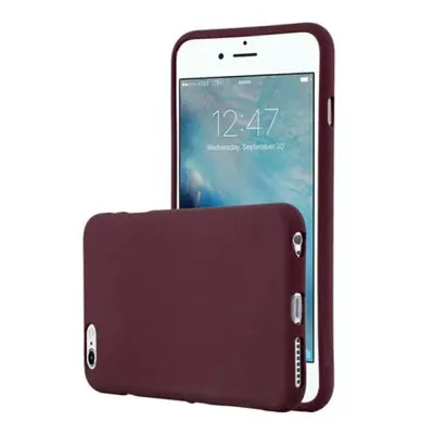 Cadorabo Case, združljiv z Apple in Frost Bordeaux Purple - zaščitni pokrov iz fleksibilnega silikona TPU