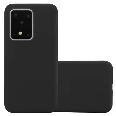 CADORABO Ohišje, združljiv s Samsungom v Candy Black - Zaščitni pokrov, narejen iz fleksibilnega silikona TPU
