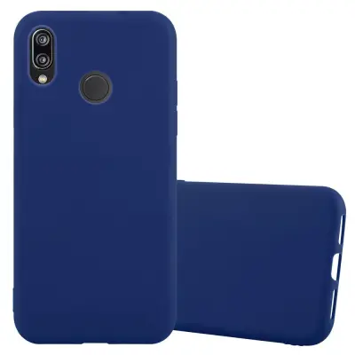 Cadorabo Case, združljiv s Huawei v Candy Tarmno Blue - zaščitna prevleka iz fleksibilnega silikona TPU