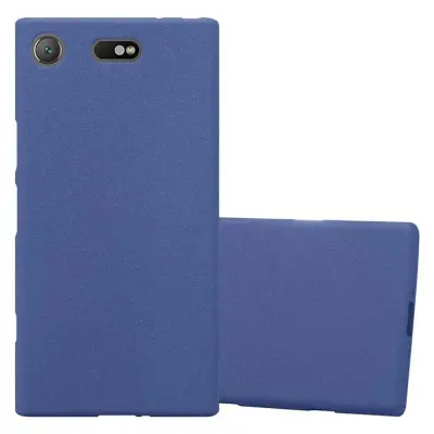 Cadorabo Case, združljiv s Sonyjem v Frost Tarmno Blue - zaščitni pokrov iz fleksibilnega silikona TPU