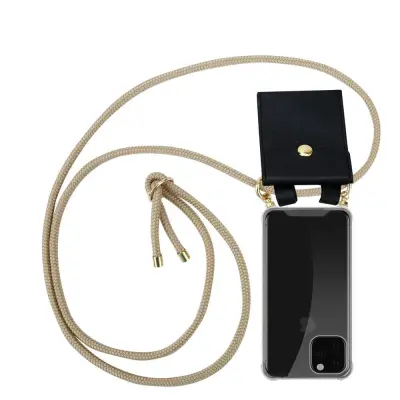 CADORABO CADORABO BEACIJA Združljiva z Apple v Shiny Brown - Silikonski zaščitni pokrov z zlatimi obroči, jermen za vrvi in ​​snemljiv ohišje