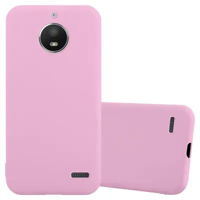 CADORABO Ohišje, združljiv z Motorolo v Candy Pink - Zaščitni pokrov iz fleksibilnega silikona TPU