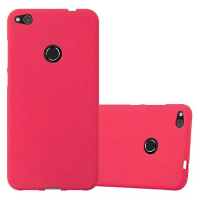Cadorabo Case, združljiv s Huawei v Frost Red - Zaščitni pokrov iz fleksibilnega silikona TPU