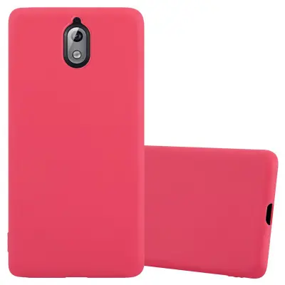CADORABO Ohišje, združljiv z Nokia v Candy Red - Zaščitni pokrov iz fleksibilnega silikona TPU