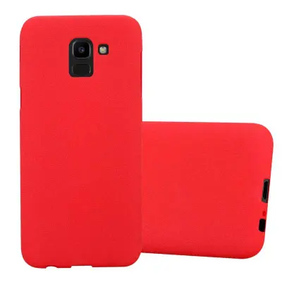 CADORABO Ohišje, združljiv s Samsungom v Frost Red - Zaščitni pokrov iz fleksibilnega silikona TPU