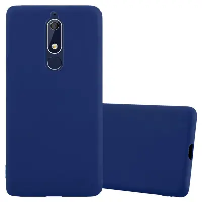 Cadorabo Case, združljiv z Nokia v Candy Tarmno Blue - zaščitna prevleka iz fleksibilnega silikona TPU