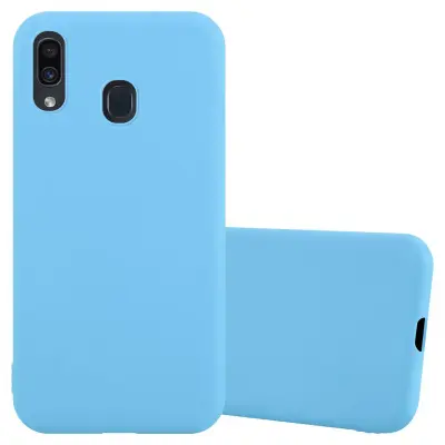 CADORABO Ohišje, združljiv s Samsungom v Candy Blue - Zaščitni pokrov iz fleksibilnega silikona TPU