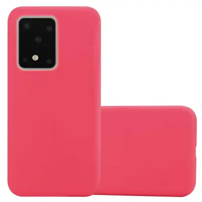 Cadorabo Case, združljiv s Samsungom v Candy Red - Zaščitni pokrov iz fleksibilnega silikona TPU