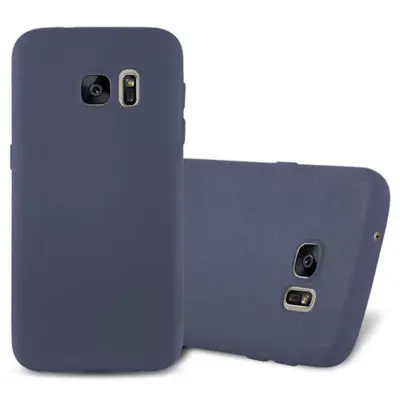 Cadorabo Case, združljiv s Samsungom v Frost Tarmno Blue - zaščitni pokrov iz fleksibilnega silikona TPU