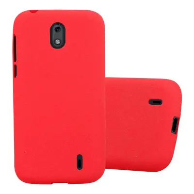 Cadorabo Case, združljiv z Nokia v Frost Red - Zaščitni pokrov, narejen iz fleksibilnega silikona TPU