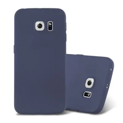Cadorabo Case, združljiv s Samsungom v Frost Tarmno Blue - zaščitni pokrov iz fleksibilnega silikona TPU