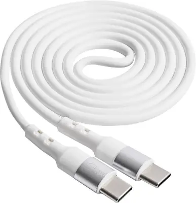 Akyga USB kabel  USB-C® vtič\, USB-C® vtič 1.00 m bela  AK-USB-40