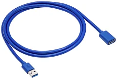 Akyga USB kabel  USB-A vtič\, USB-A vtičnica 1.80 m črna  AK-USB-10