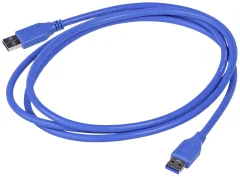 Akyga USB kabel  USB-A vtič\, USB-A vtič 1.80 m modra  AK-USB-14