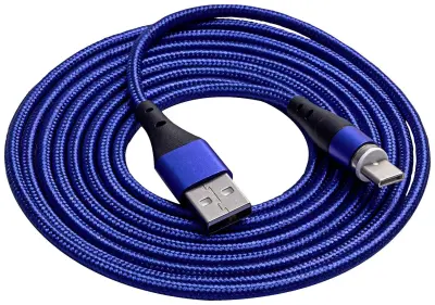 Akyga USB kabel  USB-A vtič\, USB-C® vtič 2.00 m modra  AK-USB-43
