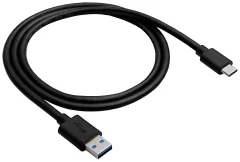 Akyga USB kabel  USB-A vtič\, USB-C® vtič 0.50 m črna  AK-USB-24