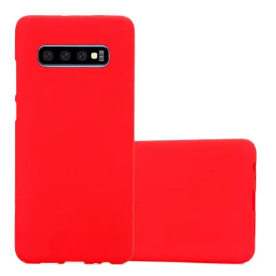 CADORABO Ohišje, združljiv s Samsungom v Frost Red - Zaščitni pokrov iz fleksibilnega silikona TPU