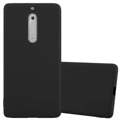 Cadorabo Case, združljiv z Nokia v Candy Black - Zaščitni pokrov iz fleksibilnega silikona TPU