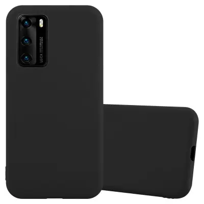 CADORABO Ohišje, združljiv s Huawei v Candy Black - Zaščitni pokrov, narejen iz fleksibilnega silikona TPU