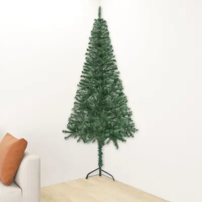 Kotna umetna novoletna jelka zelena 240 cm PVC