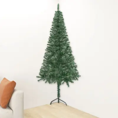 Kotna umetna novoletna jelka zelena 150 cm PVC