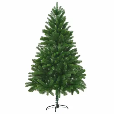 vidaXL Umetna novoletna jelka z realističnimi iglicami 180 cm zelena